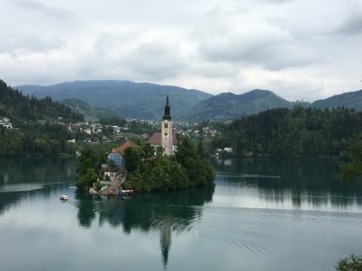 Bled island view2
