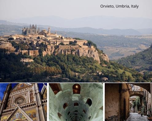 Orvieto, Umbria -Above and below