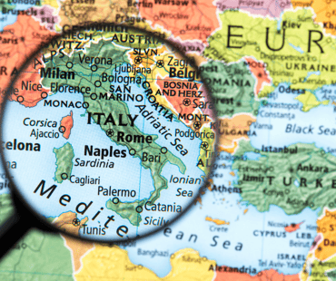 Italy Sicily map